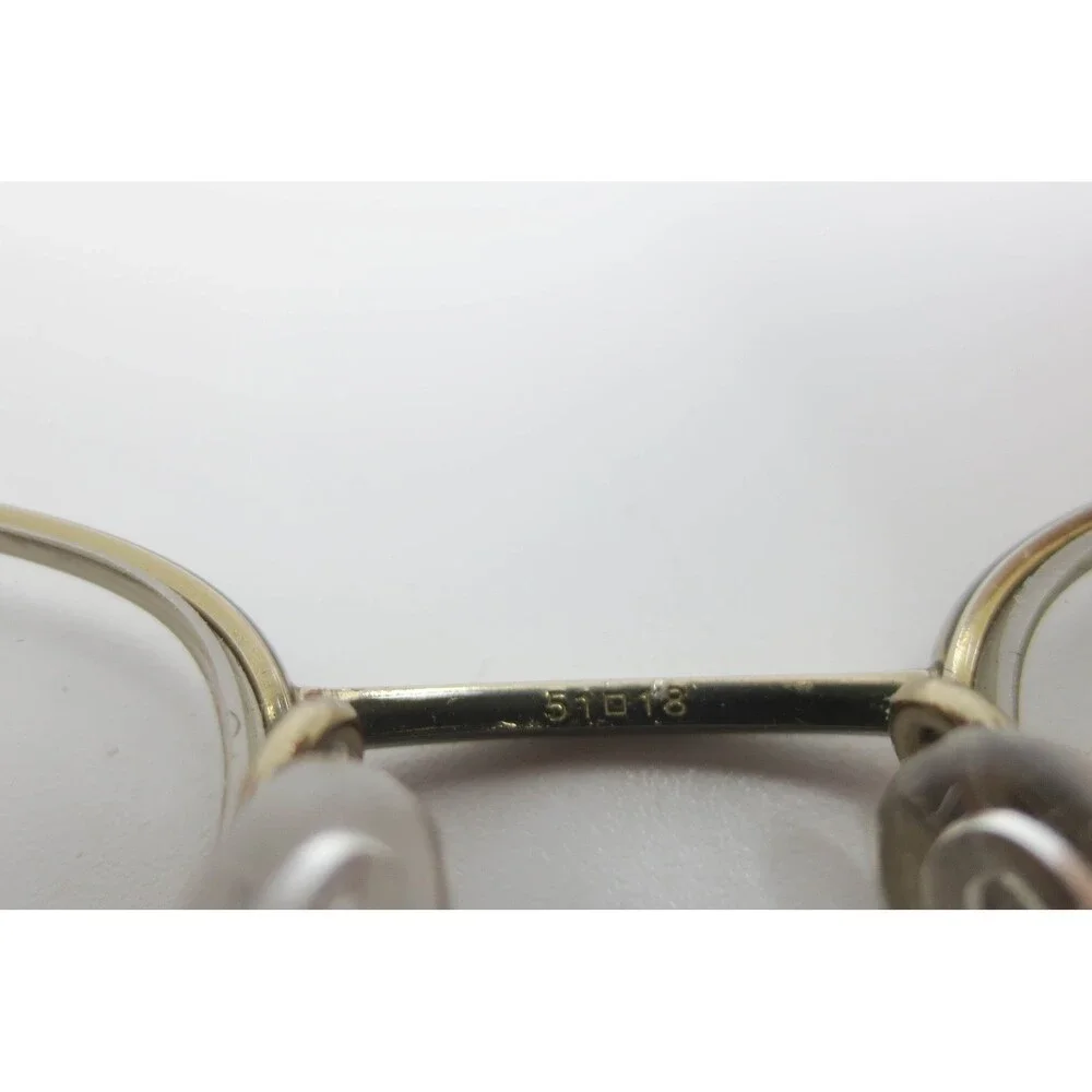 Charmant CH10855 LN Gold Titanium Semi Rimless Eyeglass Frames 51-18-135
